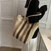 Bolsa Bolsa de praia feminina Bolsas de praia feminina tecido francês HEPBURN ombro de verão de grande capacidade