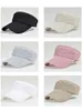 Wide Brim Hats Bucket 2023 New Womens Open Top Sunscreen Hat Summer Solid Eaves Folding Beach Outdoor Elastic Fabric Sports Sun Q240403