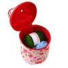Storage Bags Yarn For Crocheting Portable Tote Bag Crochet Organization Round Woolen Ball Needle And