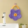 Ręczniki ręczniki Grube koralowe aksamitne hangable kreatywne kreskówki kwiaty ręka kwadratowy stół chuste