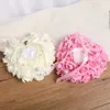 FESTIDA DE FESTIDA DIY DECORES SIMULAÇÃO DE CORAÇÃO FLORES ROSE JOIXAS CASA 1 PCS Caixa de anel Casamento Mariage Decor Pillow Cushion