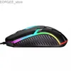 Myse Game Gaming Mouse 7-kolor RGB Oddychanie LED LED PC PC Laptop Universal USB Wired 2400DPI Optical LED Myszka Y240407