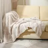 Cobertores Padrão de folha de malha de malha