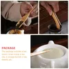 Ensembles de voies de thé 6 PCS China Fu Tea Set Wooden Taspoon Chinese Cérémonie Ustensiles Bamboo Supplies Game Cup de jeu