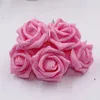 Dekorativa blommor 50 datorer/Lot Artificial Sequin Foam Roses for Home and Wedding Party Diy Decoration Flower Heads Weddings
