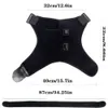 전신 마사지 3 레벨 유니니스 렉스 USB 빠른 가열 된 어깨 브레이스 조절 가능한 어깨 랩 패드 어깨 통증 완화 마사기 피로 완화 240407