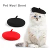 Appareils pour chiens chapeau de compagnie réglable Cat Béret Cost confortable Costume doux Headwear POPS Paigne Painter Wool Cap Perro Sombrero