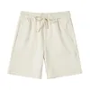 Mo maike heren elastische taille broek casual 2024 zomer nieuwe eenvoudige massieve kleur shorts 90213