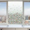 Fensteraufkleber Schmetterlingsblume Privatsphäre Film Kleber-freier Dekorationsglasabdeckung statische Klammertönung für Zuhause