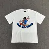 Europe 24SS Men Cartoon Skull Rocket Print Cotton Tee Women Casual T Shirts Summer Short Sleeve Skateboard Tshirt 0407