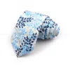 Ties cravatte da uomo chic floreale cravatta floreale casual cielo blu cotone cravatta da matrimonio abita da festa cravatto cravatta fiore cerato accessori regalo 240407