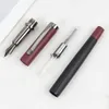 Fountain Pens Metal Student Kalligrafie Inkt absorberen scherpe Iridium Hoge verschijning Schrijftas Verandering oefening Morandi Pose Pen H240423