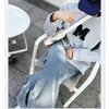 Frauen Jeans 2024 Winter lose plus Samt warme gerade Hosen Frau Koreanisch All-Match Streetwear Denimhose lässig hohe Taille Baggy