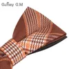 Neck liens hommes Bowtie Classic Cotton Bo Spill For Men Bowknot Plaid Adulte Bow Ties for Business Wedding Cravats 240407