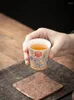 Zestawy herbaciarskie Style srebrny szkliwa mistrz szklana herbata pojedyncza picie osobistego zestawu ceramicznego gospodarstwa domowego