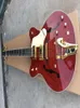 Özel Gre G61221962 Kahverengi Chet Atkins Country Jazz Yarı İçi Beden Kahverengi Elektro Gitar Büyükler Tremolo Köprüsü Altın Donanım Drop403546