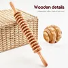 Wooden Massage Roller Lymphatic Drainage Massage Scraping Whole Body Pain Relief Tool Anti Cellulitis Massage240325