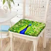 Kussen pauw bloemen print stoel rugleuning s ademende schoolstoelen pad decoratief dineren dineringsstudie slaapkamer decor