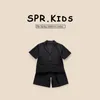 Одежда поставлен детские дети, все матч Summer Boys Suit 2024 Корейская версия Casual Fashion Baby Loom Wear