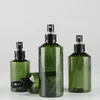 Opslagflessen 50-200 ml Spuitfles draagbare groene plastic spuitbevestigbare reisbenodigdheden parfum cosmetische containers