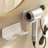 Xícaras pires de picadas secador de cabelo alisador montado na parede Stand banheiro prateleiras organizações de banheiro organização de banheiro