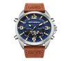 KT Luksusowy zegarek Mężczyźni 2020 Top marka zegarki skórzane Man kwarc analogowy cyfrowy wodoodporny zegar na rękę Klok KT18184684190