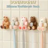 Ganci graziosi ganci per orso ganci a gancio morbido silicone spazzolino da denti spazzolino di aspirazione con la cucina del bagno organizzatore di cucina decorazione per la casa