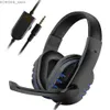 Telefone celular Ear fones de ouvido de 3,5 mm de fone de ouvido com fio para PS4 Play Station 4 Gaming Console Y240407