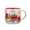 INS City Cup USA Bone China caneca Global Collection Cerâmica Japão Inglaterra Londres Paris Hawaii Chicago York 400ml 240407