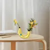 Vasi Vasi Vasi di banana Vaso piacevole Aggiungi divertimento ecologio da soggiorno TV tavolo da fiore ornamento