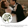 Decorative Flowers Ornaments Tossing Rustic Bouquet Artificial Flower Bridal Decorations Beach Wedding Bouquets White Bridesmaid