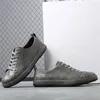 Sapatos casuais yomior primavera Men vintage Lace-up sufocomers respiráveis designers apartamentos tênis de moda British Big Size