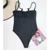 Momes de banho feminina 2024 Sexy Monokiny Monokini One Piece Mulheres Mulheres Femininas Aguardadas Corte de Pernas Altas Aritão de Banho Nadar V4740