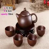 TEAWARE SET TEA SET Handgjorda Purple Sand Pot Stone Diapir Filter Tekanna Pottery