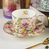 Tasses Saucers Creative Bos China et régler la tasse Europe de la céramique pastorale en céramique de thé