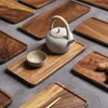 Tea Trays Rectangle Wooden Tray Serving Table Plate Snacks Food Storage Dish Cheese Fruits Salads Vegetables Home Decortion