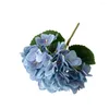 Декоративные цветы искусственные для кафе -украшения Vivrant Faux Silk Hydrangea Manragement Maruement Wedding Party Home Decor