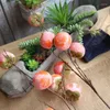 Decoratieve bloemen Imitatie Persimmon Fruitboom Branch Decoratie ornamenten droge nepbloemarrangement