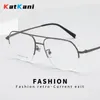 Lunettes de soleil Frames Katkani Retro Fashion Pilot Double Girder Eyewear Ultra Light Optical Optical Prescription Lunes Faire Big Face Homme Eyeglass