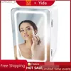 Freezer Personal Chiller 6L Mini Fridge Beauty Skincare Reflector glass door white 10.6 x11.7 x7.7 Y240407