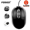 Muizen mini Wired Mouse 1000DPI Computer Office USB Gaming voor PC Notebook Laptop Gamer LED 2 knoppen H240407