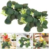 Decoratieve bloemen 2 pc's eettafel kandelaar Garland groene bladring zijden bloem kerstkrans