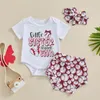 Kleidungssets geboren Baby Girl Summer Clotheball Baseball Strampler Outfit Kurzarm Brief T -Shirt BodySuit Bloomer Shorts Set Set