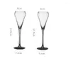 Verres à vin 2pcs flûtes de champagne chics de cristal de crisstal premium sans plomb soufflées pour l'anniversaire de mariage Noël