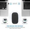 MICE Wireless Charging Bluetooth compatibele gamingmuis met 2,4 GHz USB -ontvanger geschikt voor PC MacBook Tablet Muse Gamer H240407