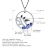 Kains Glacier Penguin Animal Natural Sapphire Handmade 925 Sterling Silver Pendant Necklace Women