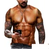 Camisetas masculinas Men039s tshirts Men39s 3d Músculo legal ABS T T CHAMISTAS FUNCIONADAS PRÓPRIAS MODAS DE MATÃO SLIM SPORTS 6XLMEN039S8754927 OTBYX