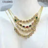 Chains 10 Pieces Clear Zirconia Link Charms Necklace Women Choker Stackable Jewelry Chain Fashion 52613