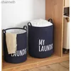 Storage Baskets 1Pc drawer laundry basket household waterproof canvas dirty clothes storage folding toys organizer bag yq240407