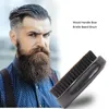 Yeni Adam Saç Fırçası Domuz Kılı Erkekler İçin Sakal Tıraş Tarağı Yüz Masajı Yüz Saç Temizleme Fırçası Dalga Tarağı